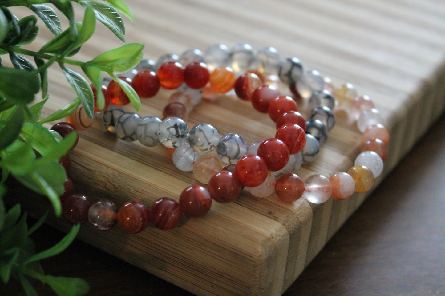 Agate Bracelets - 8mm (variety of colors)