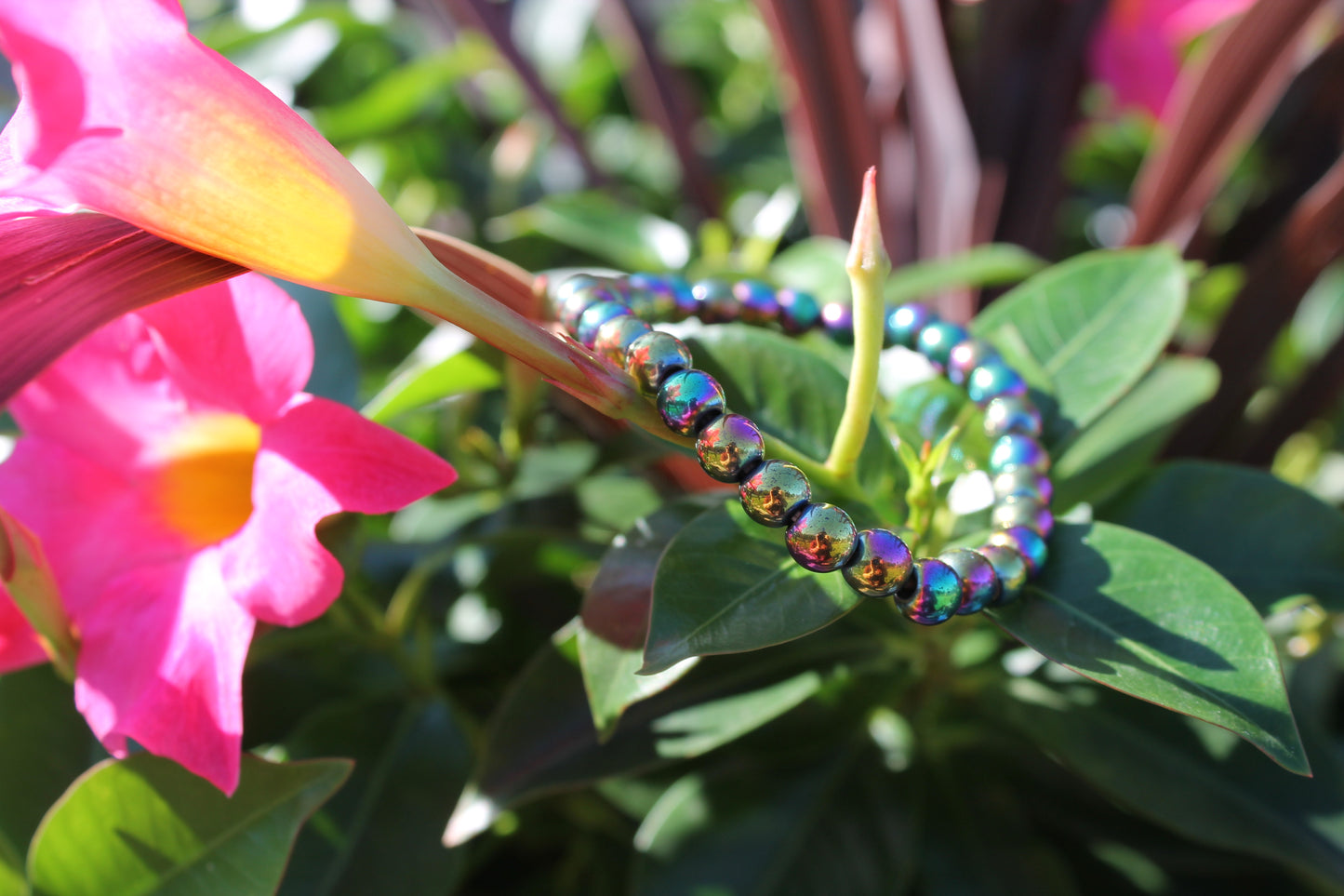 Hematite Bracelets 8mm & Aura Hematite 6mm