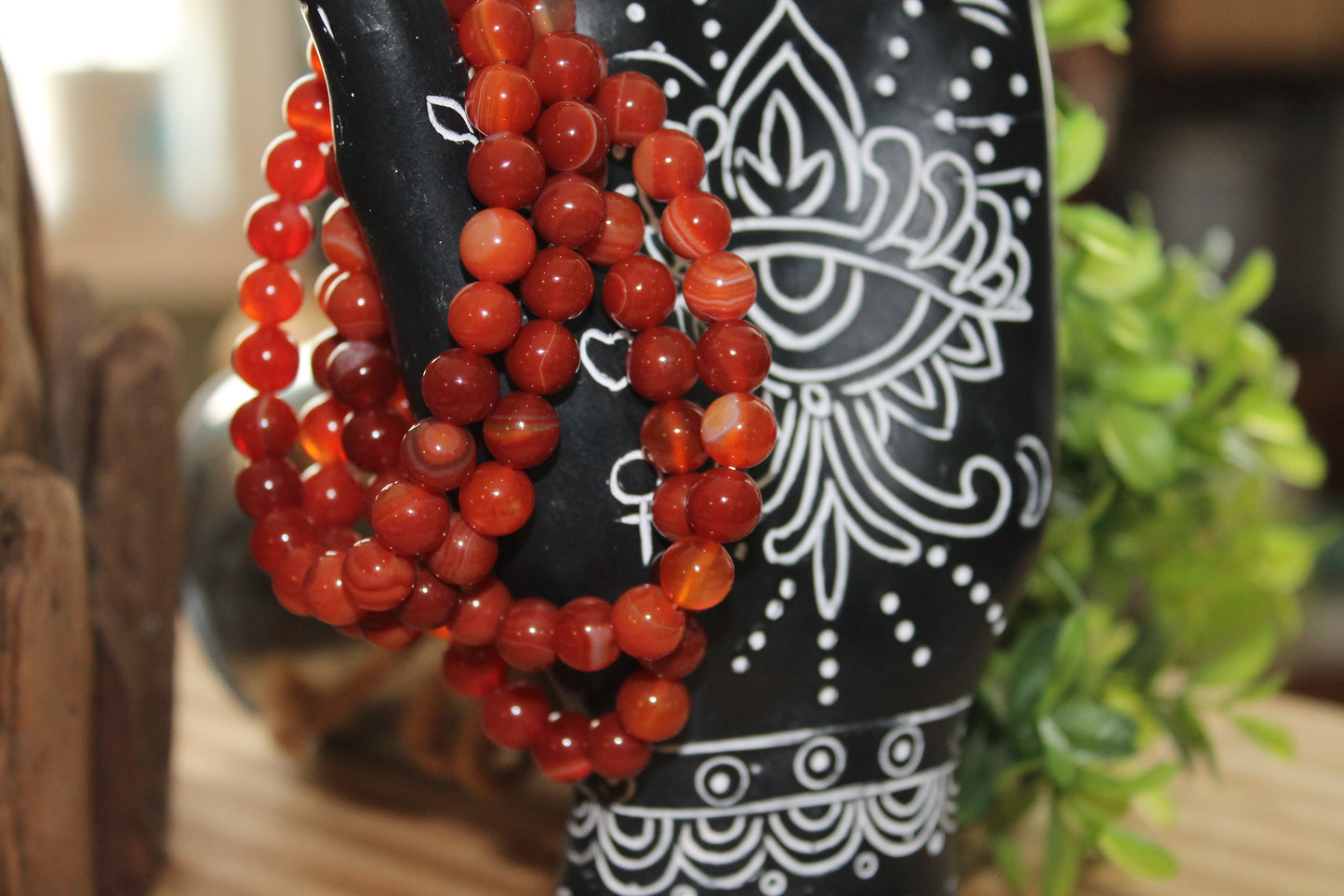 Carnelian Bracelets - 8mm & 4mm