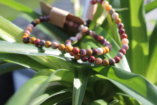 Mookaite Bracelets - 2mm and 8mm