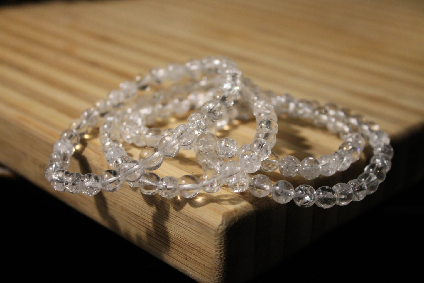 Crackle Quarts Bracelets - 6mm