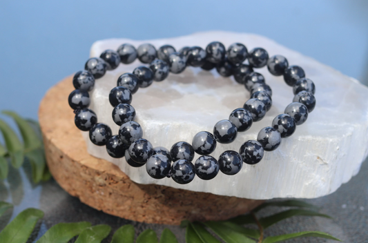 Snowflake Jasper Bracelets - 8mm