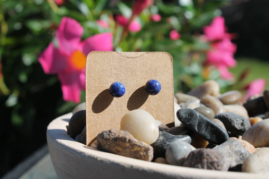 Lapis Lazuli earrings w/ sterling posts