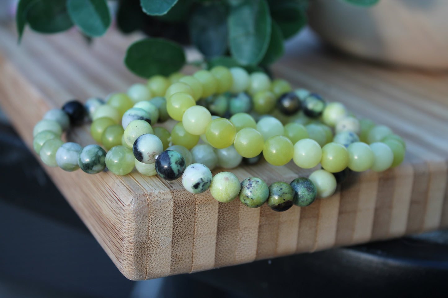 Lemon Jade Bracelet - 8mm