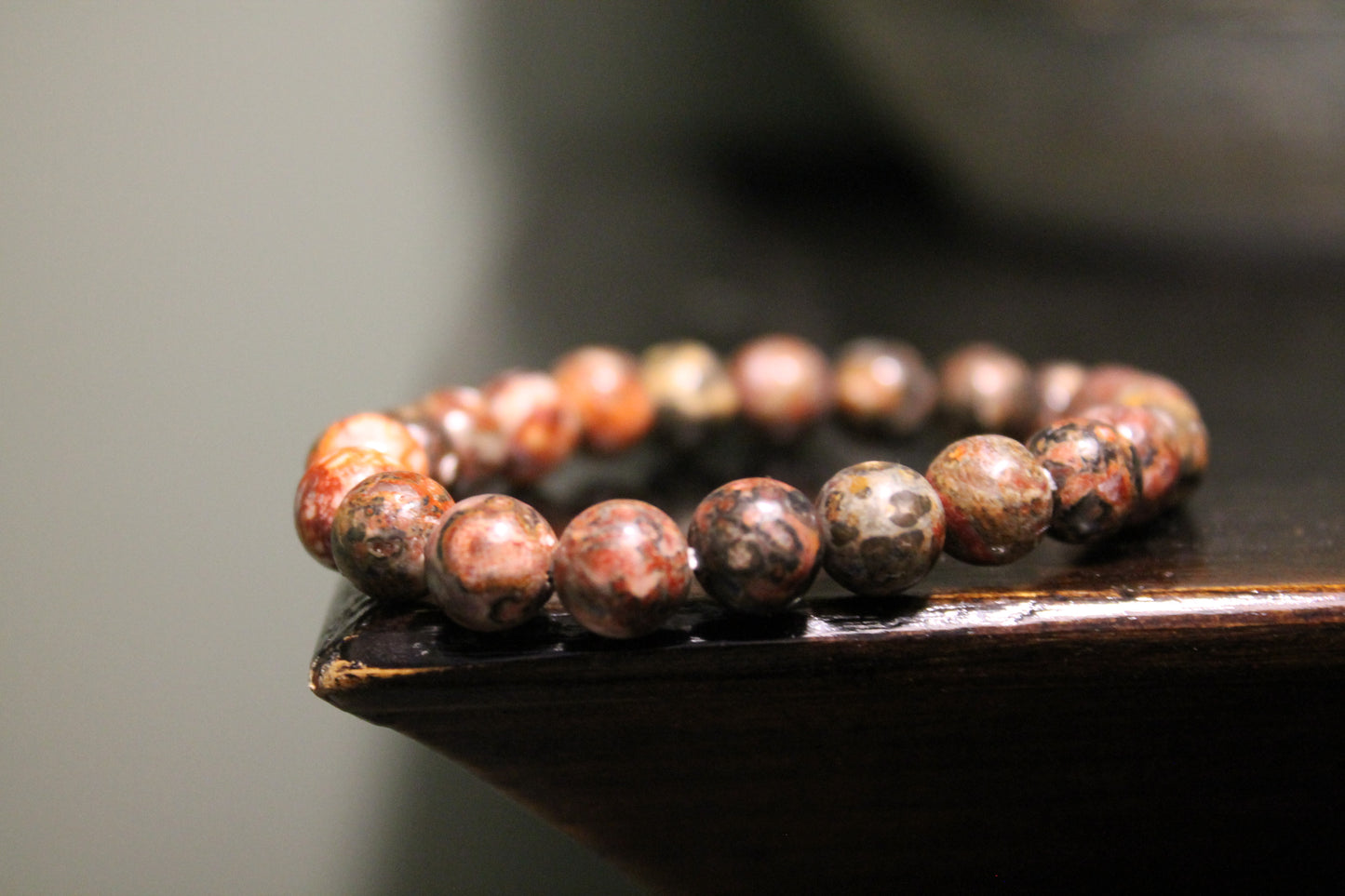 Leopard Skin Jasper Bracelets - 8mm & 2mm