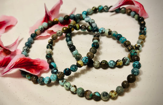 Natural Turquoise Bracelets - 6mm