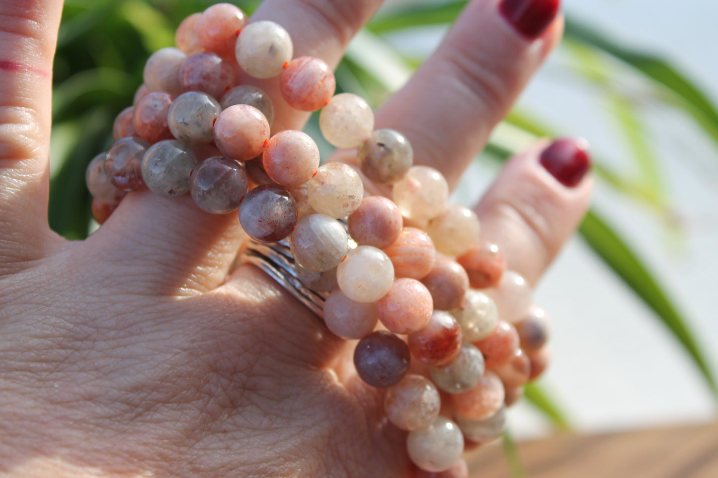 Peach Blossom Jasper Bracelets - 8mm