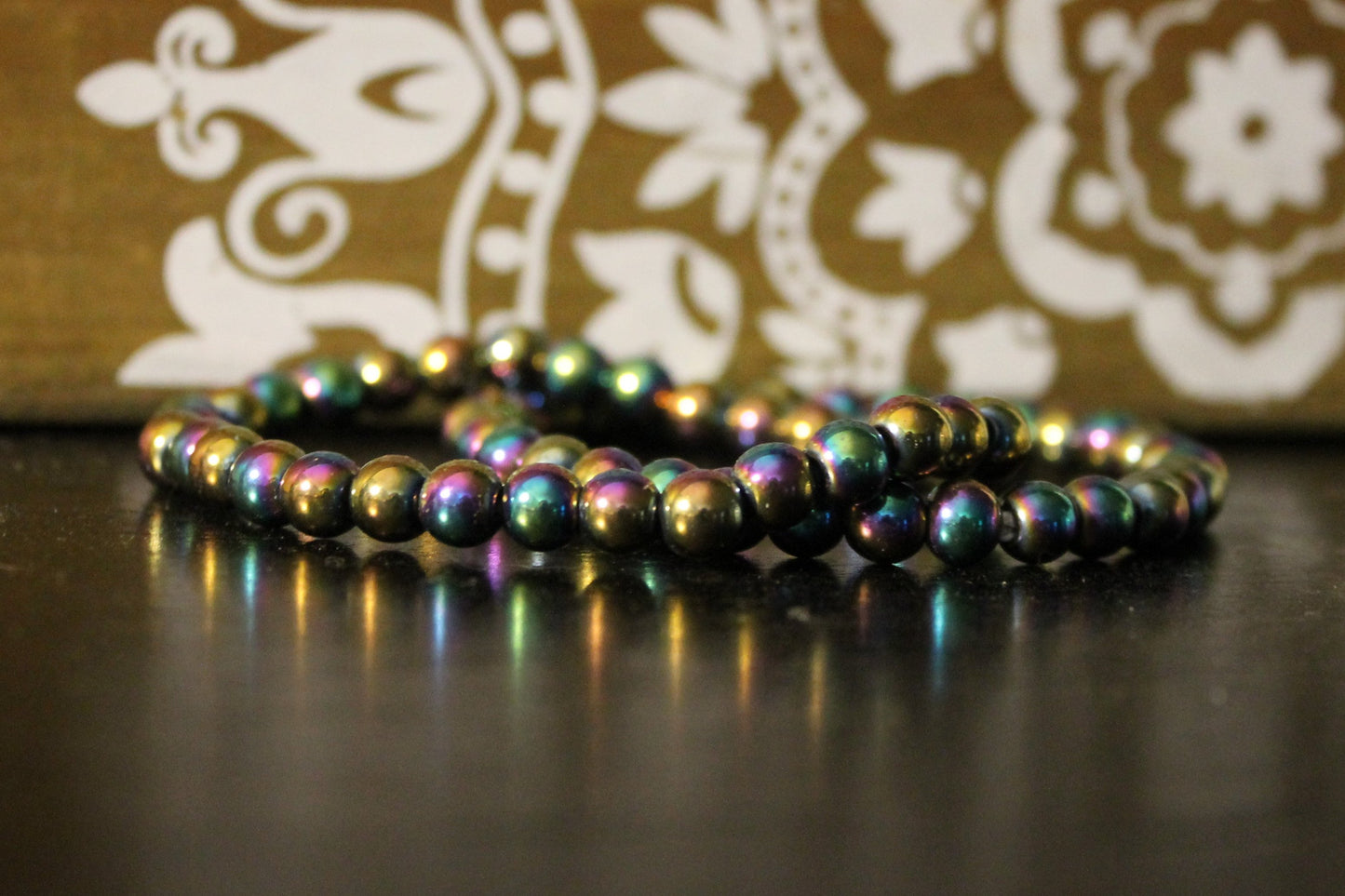 Rainbow Hematite Bracelets - 6mm