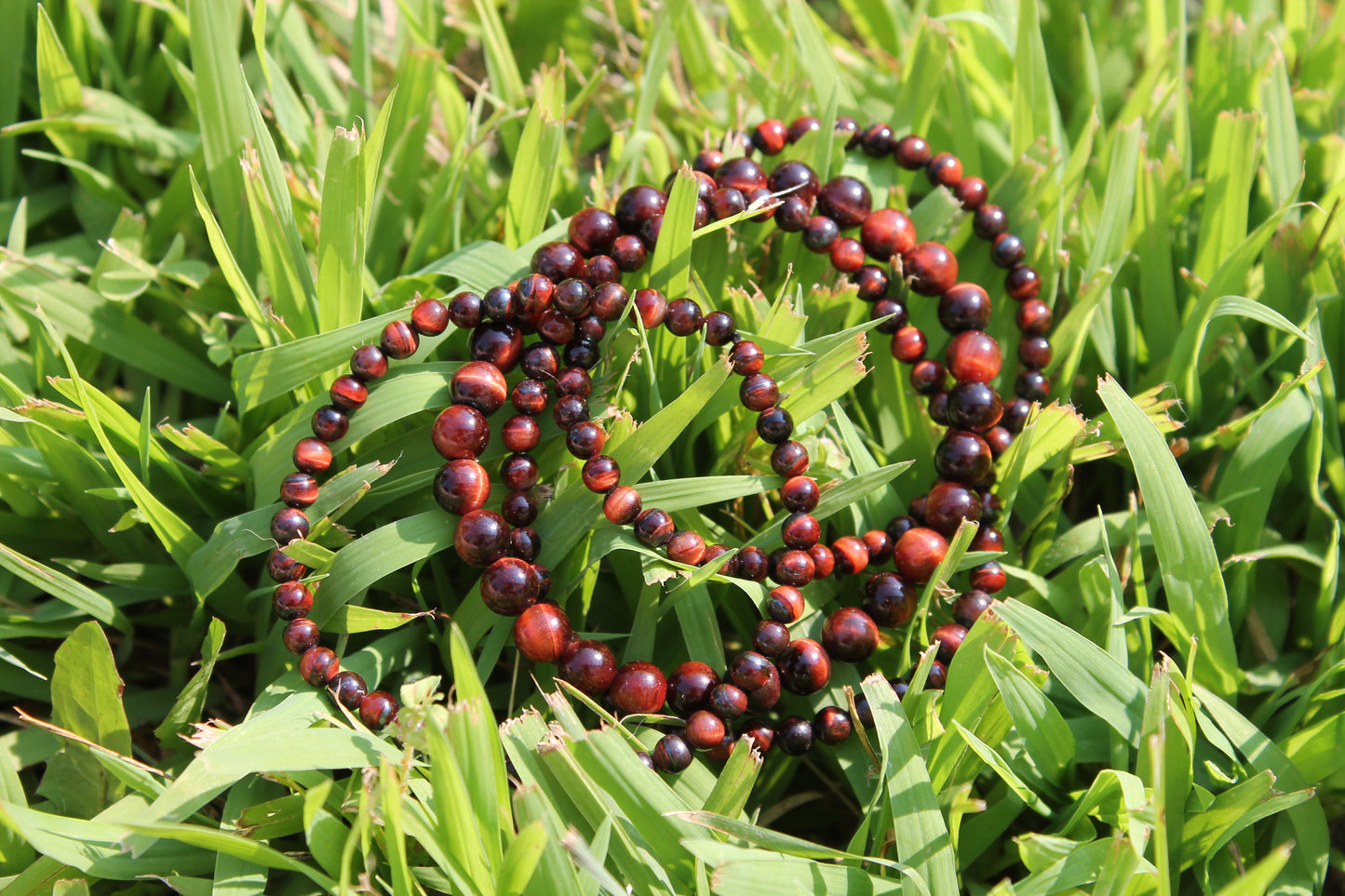 Red Tiger's Eye Bracelets - 8mm, 6mm and 4mm