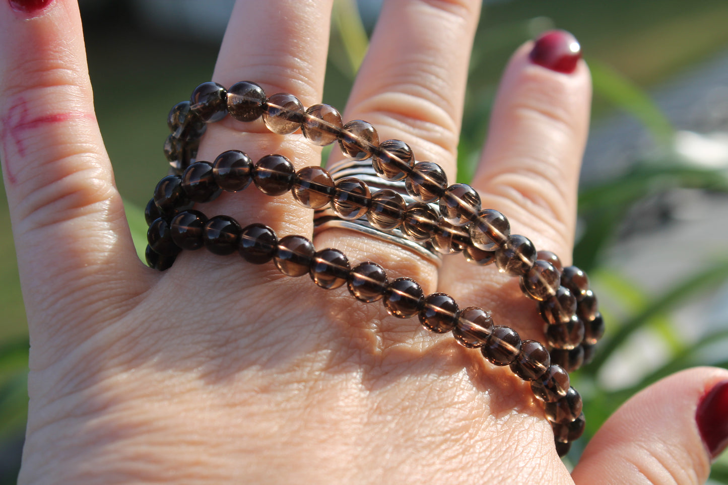 Smokey Quartz Bracelets - 6mm and 8mm