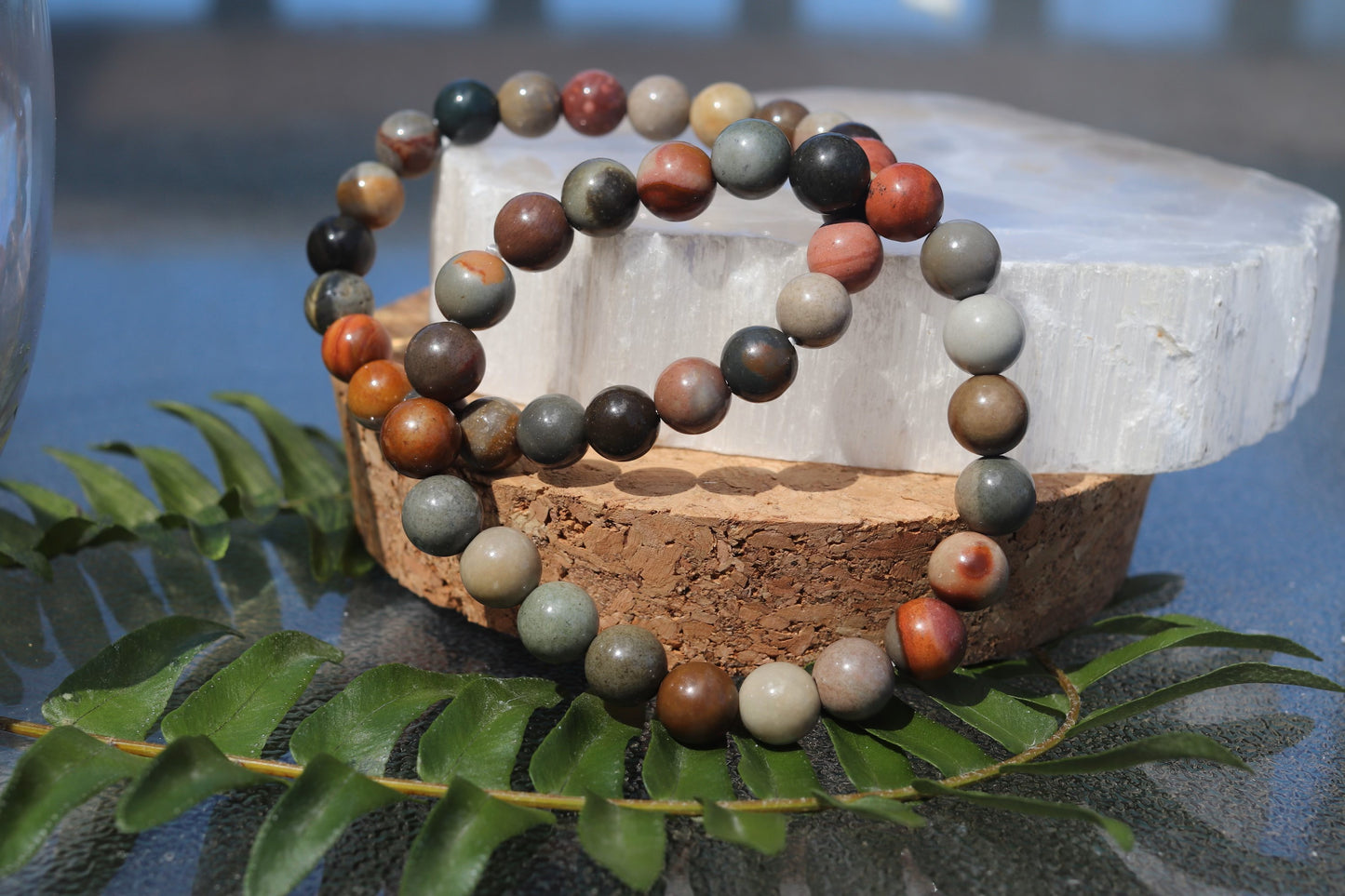 Polychrome Jasper Bracelets - 8mm